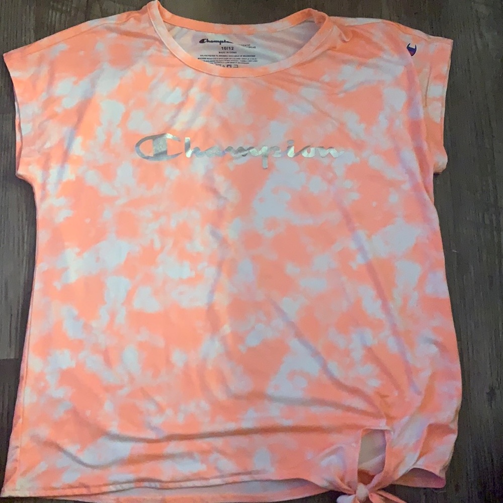 Girls champion athletic top with side tie